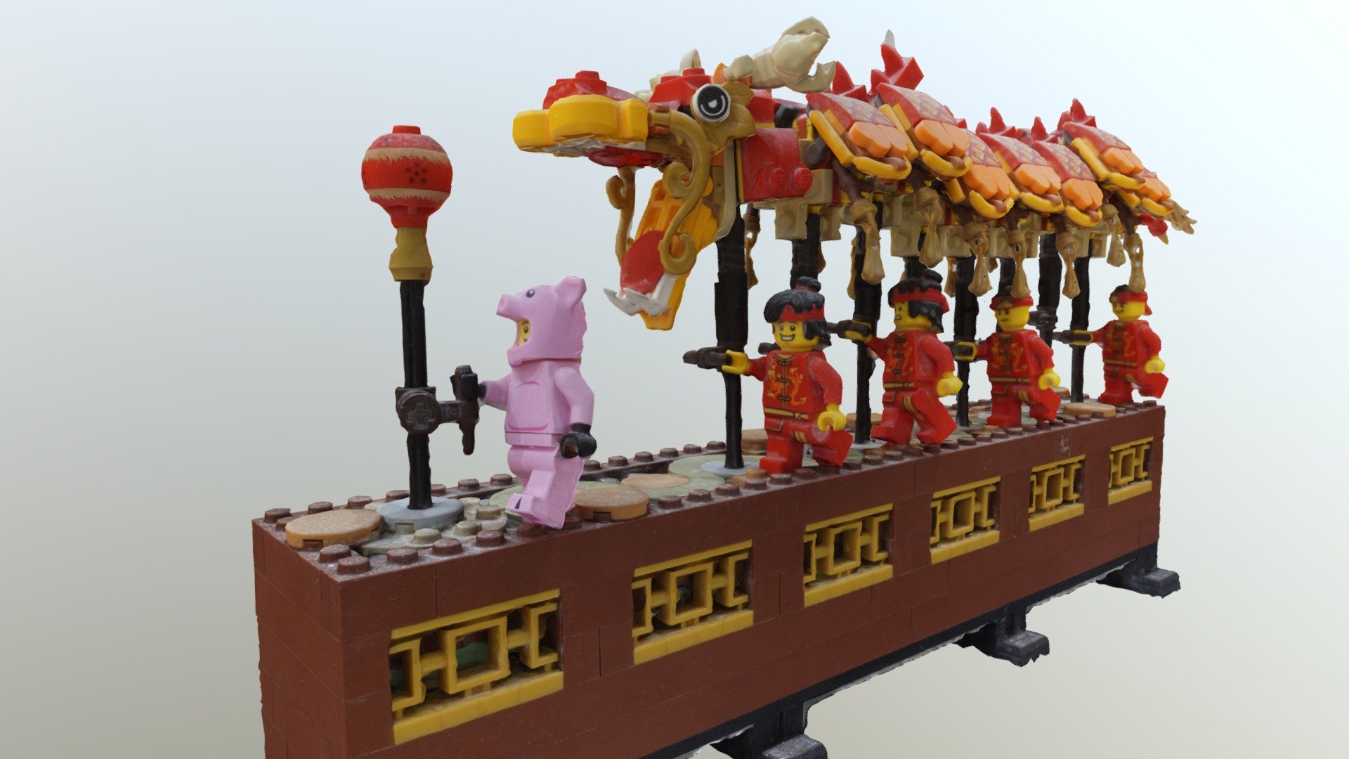 Lego  –  Dragon Dance 80102, Chinese New Year