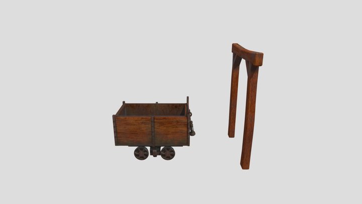 TP3 CHARIOT MINIER Béatrice Colpron 3D Model