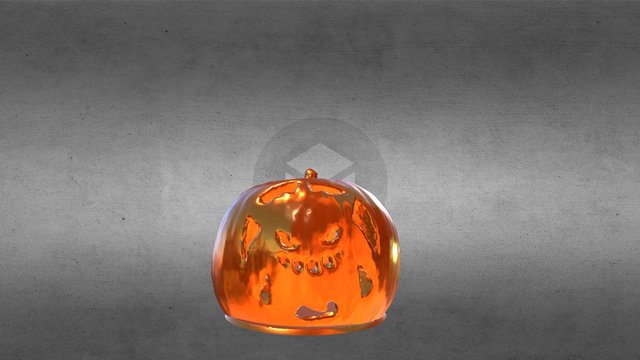 Gengar pumpkin 3 3D Model