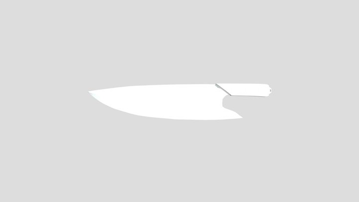 Kitchen Chef Knife 3D Model