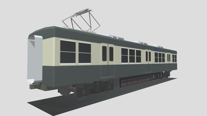 京成3300形(青電)中間車1 3D Model