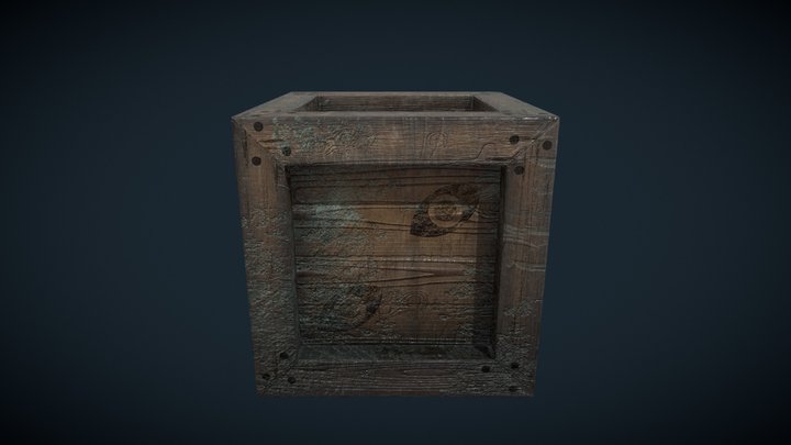 The Last Of Us inspired wooden crate 3D Model