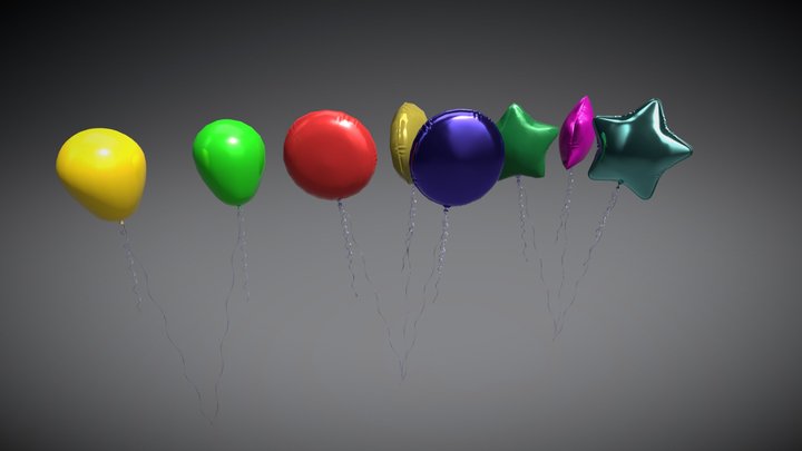 Helium balloon 3D Model