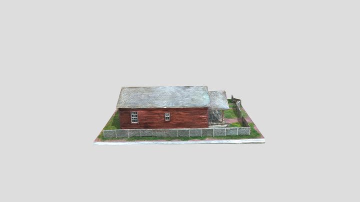 Small Town American House 3D Model