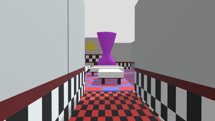Fnaf 1 map 3D Model