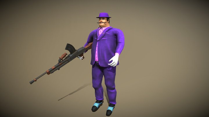CT6035: Gangster Character 3D Model