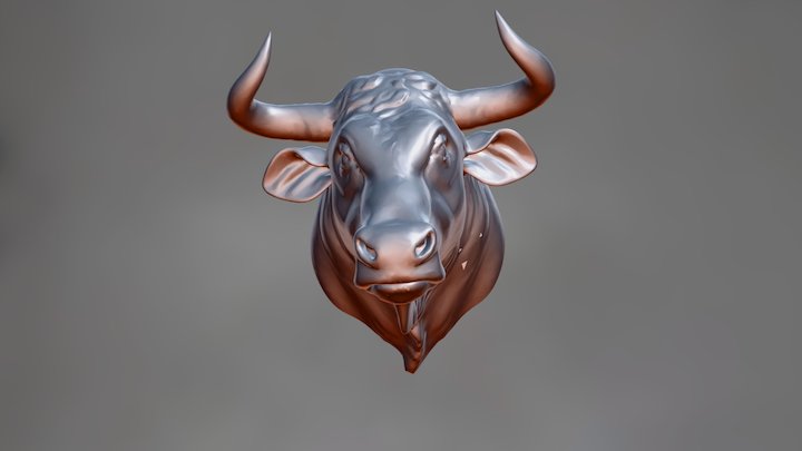 Głowa byka  / Bull Head / Stierkopf 3D Model