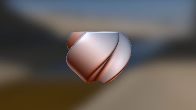 3handle CUP (right handed) 3D Model