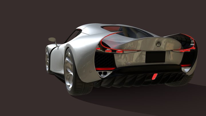 MH Alfa 6C Concept by Max Hordin 3D Model