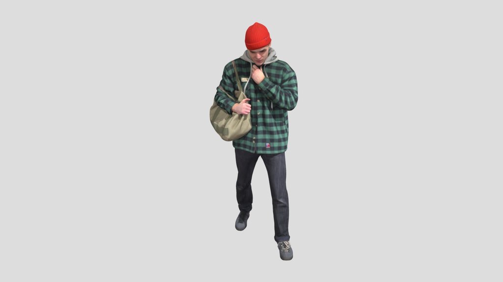 Guy In The Fire Hat Is Walking