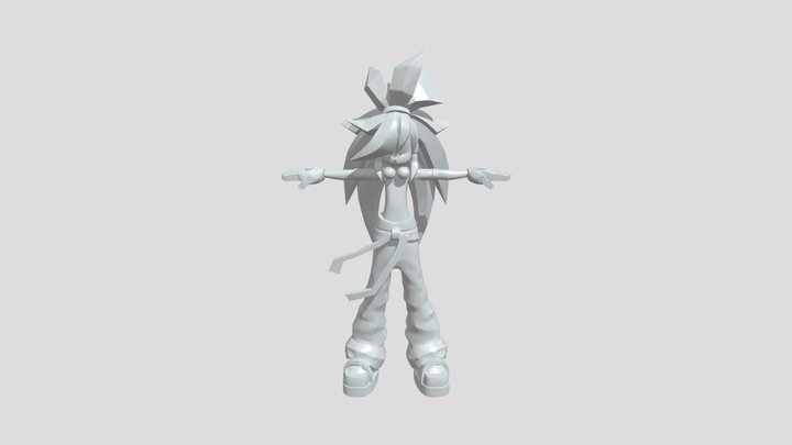 Stylized 3D anime game character – Free 3D Model STL