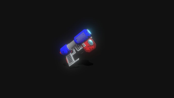 STYLISED SCI FI GUN 3D Model