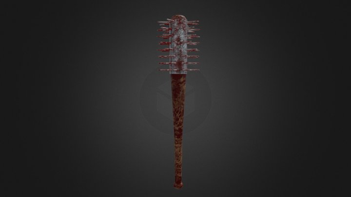 bate con clavos_lowPoly 3D Model