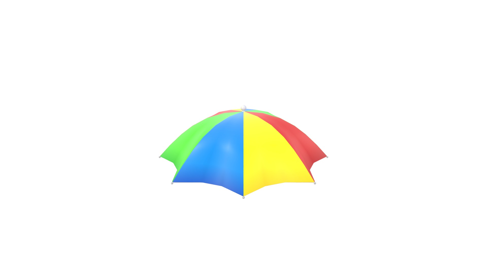 3D model Umbrella Hat - This is a 3D model of the Umbrella Hat. The 3D model is about logo, company name.