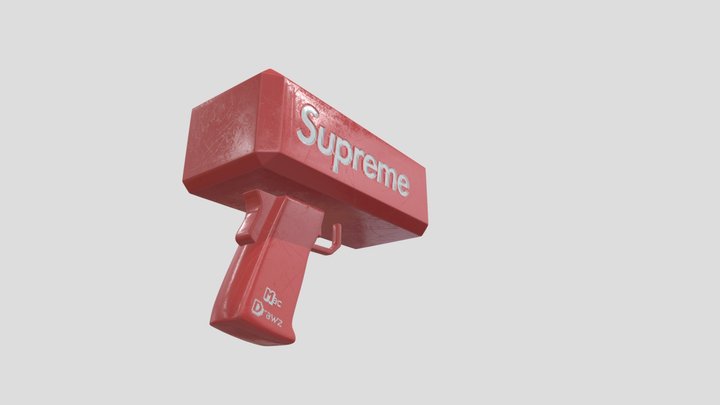 Supreme Money Gun 3D Model