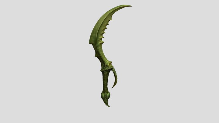 Emerald Mantis Blade 3D Model