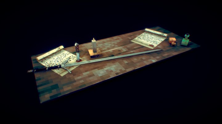 Witcher 3 PS1 3D Model