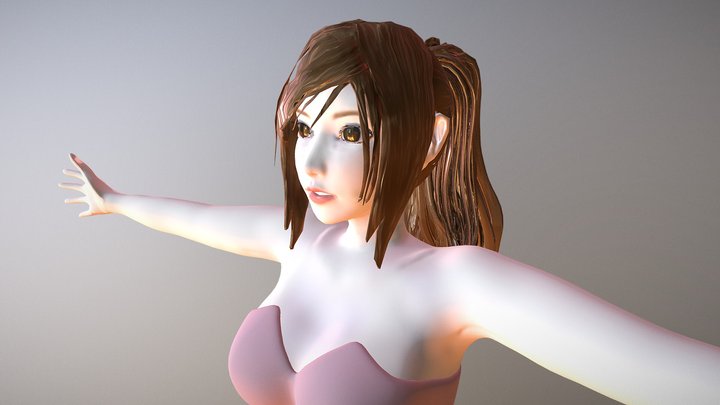 Character girl 3D Model