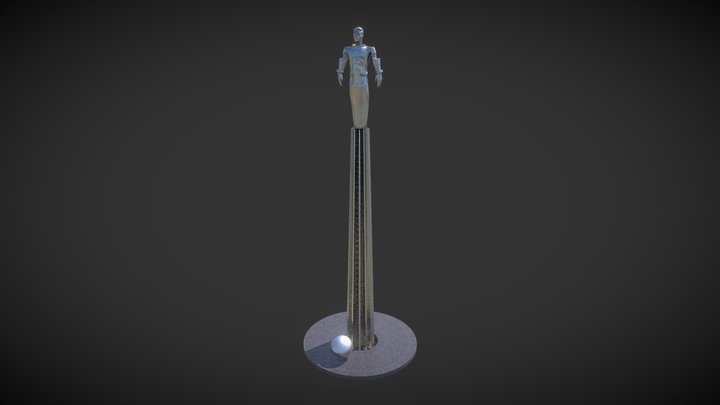Памятник Ю.А.Гагарину №123 3D Model