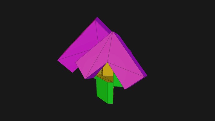 Sydler pi/4 polyhedron: Step 6 3D Model
