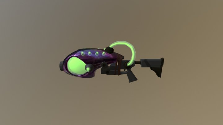 Alien Gun 3D Model