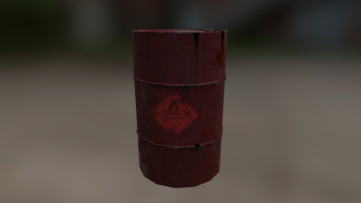 Oil barrel 3D Model
