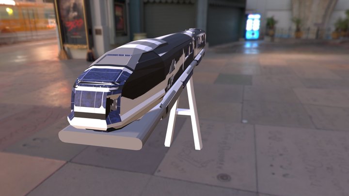 Passenger_train_ 3D Model