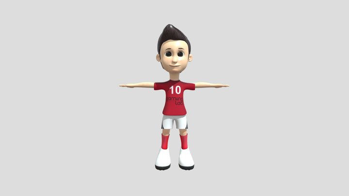 Boy Player – Modello 3D gratuito STL