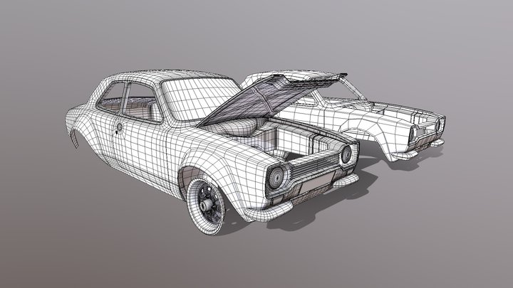 Ford Escort WIP 3D Model