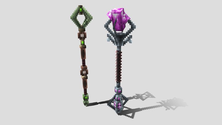 Staff 3D Model