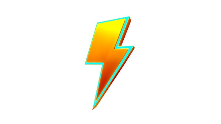 Lightning Bolt 3D Model