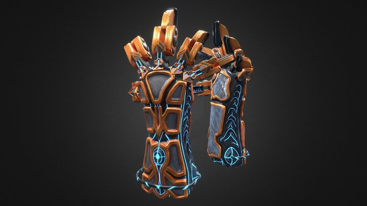 Armor Gloves 3D Model