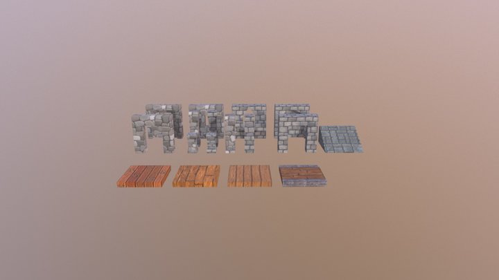 Fantasy Walls and Floors 2 3D Model