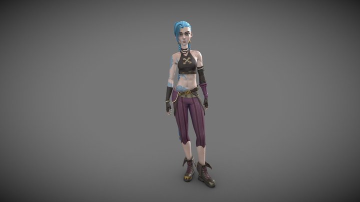 jinx (Arcane) Fanart 3D Model