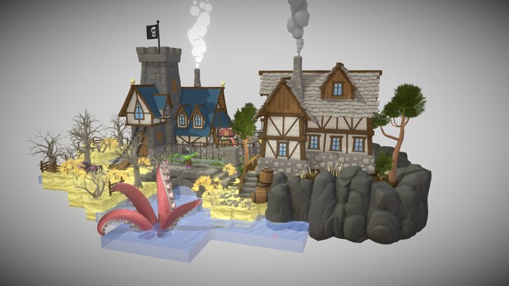 World_01_Diorama 3D Model