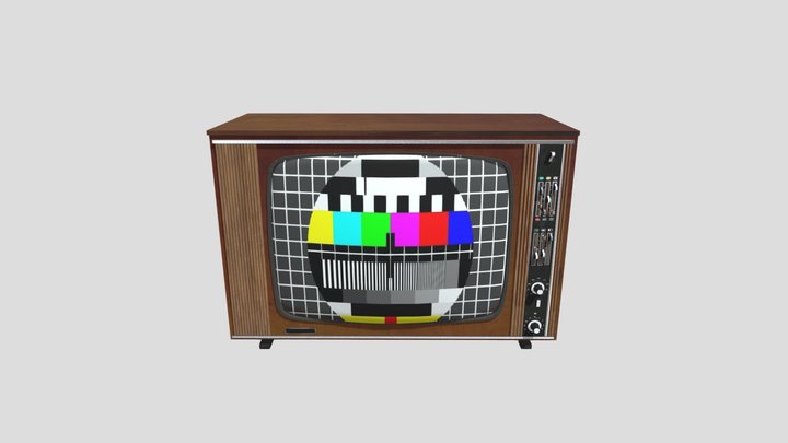 Old TV Set nr 1_fbx 3D Model