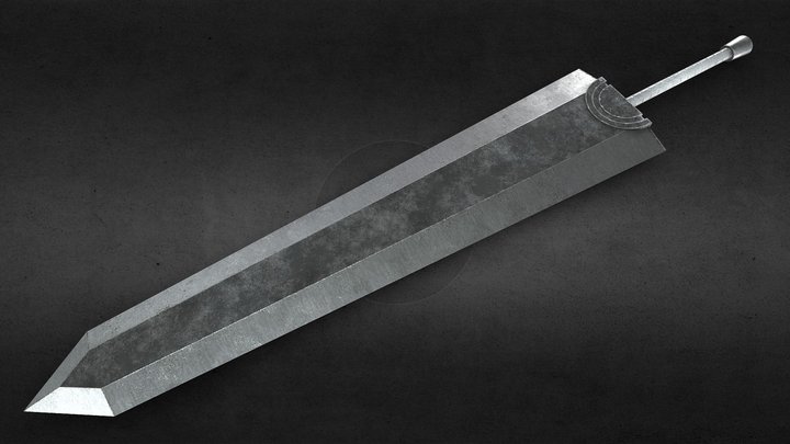 Dragon Slayer- Berserk [ Low-Poly / Game-Ready ] 3D Model
