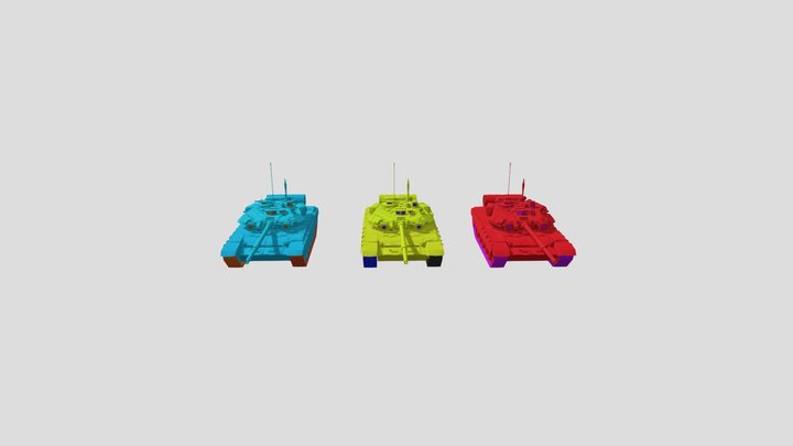 Tanks Pack 3D Model