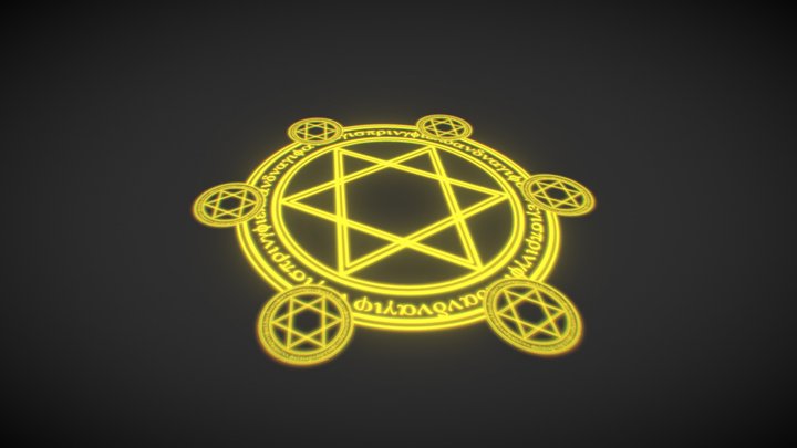 Magic Circle Emissive/Opacity Exercise 3D Model