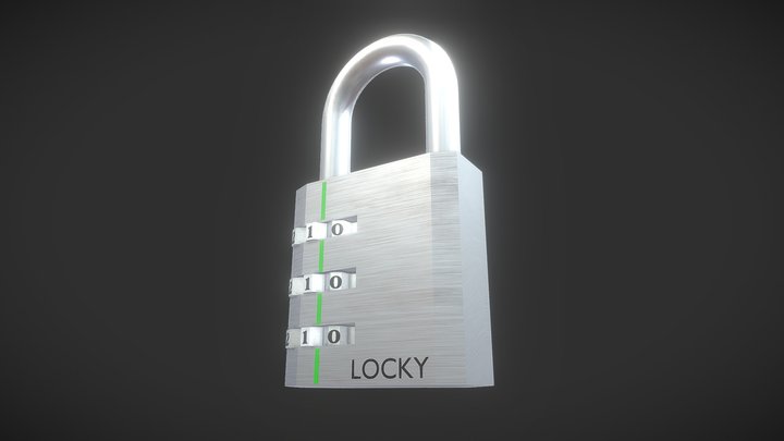 Realistic Padlock – Low Poly Game Ready