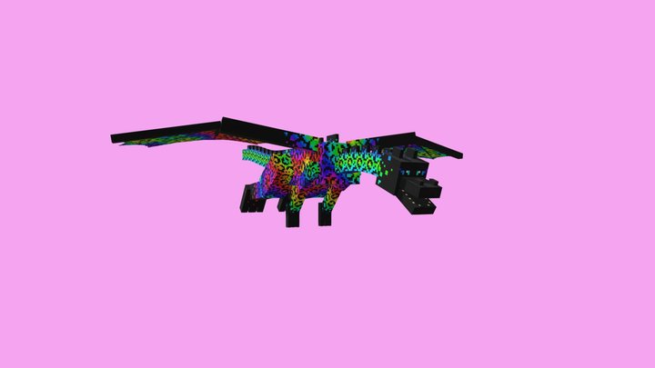 MINECRAFT LEOPARD DRAGON! – Free 3D Model STL