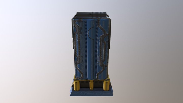 330 Sci-fi Crate 3D Model