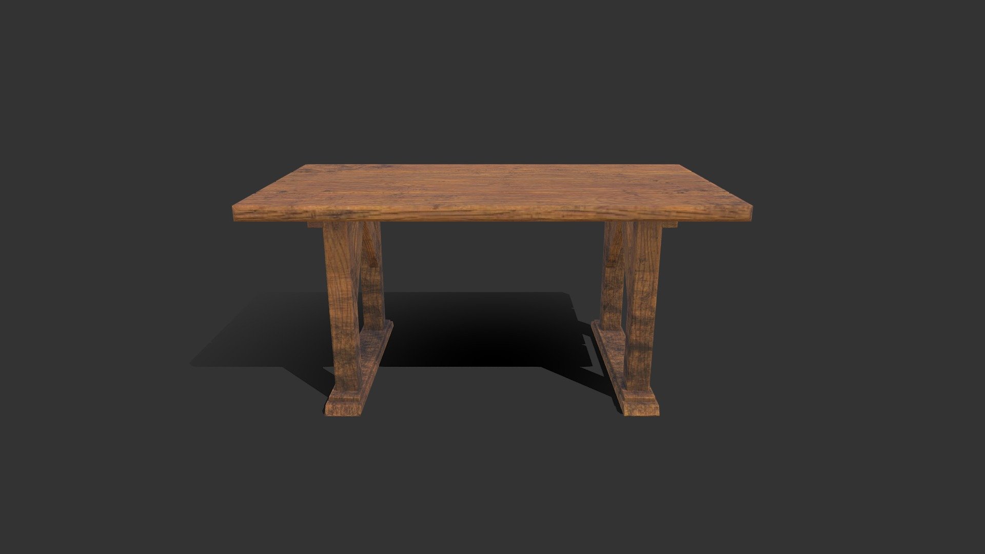 Tavern Table Low Poly