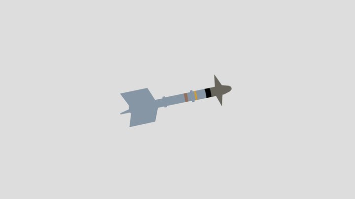 aim 9 sidwinder low poly 3D Model
