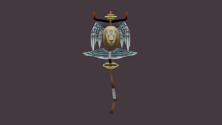 Cherubim staff 3D Model