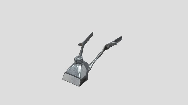 Metallic hole punch tool 3D Model
