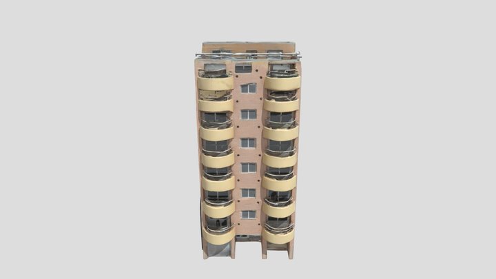Apartment Building - Modern Brick  v2