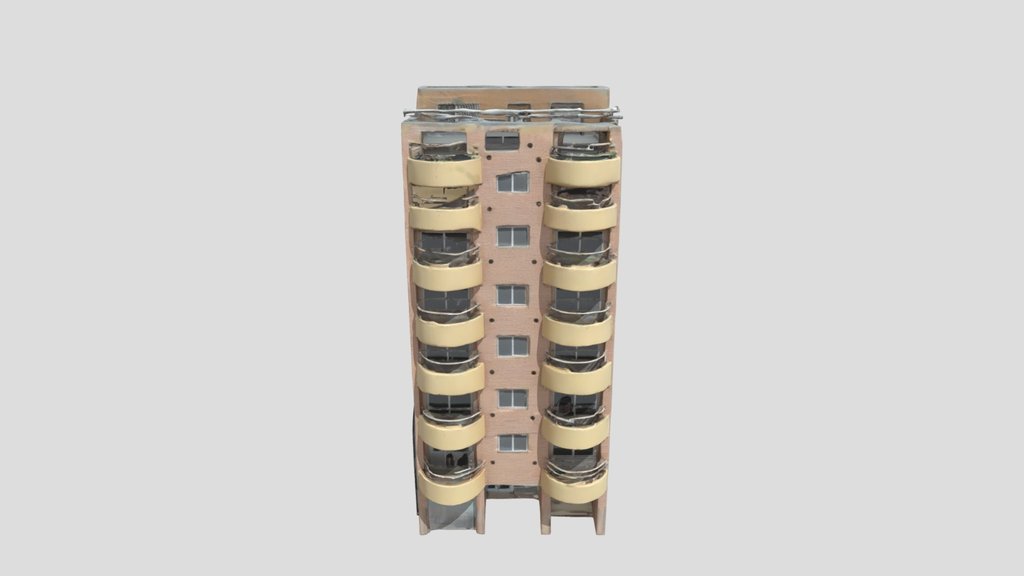 Apartment Building - Modern Brick  v2