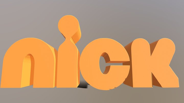 Nick logo 2009 3D Model