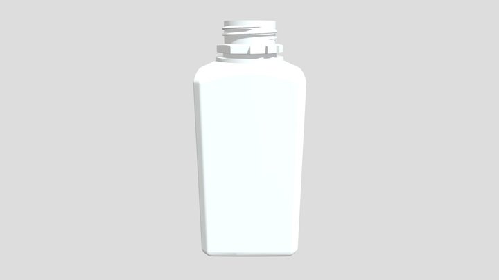 Флакон с мерной шкалой (0,5 литр) 3D Model